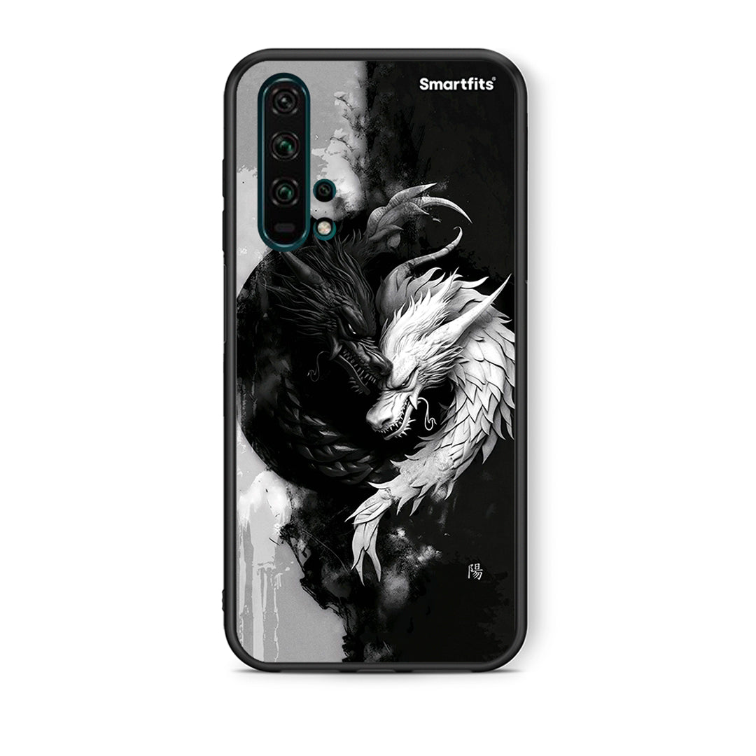 Θήκη Honor 20 Pro Yin Yang από τη Smartfits με σχέδιο στο πίσω μέρος και μαύρο περίβλημα | Honor 20 Pro Yin Yang case with colorful back and black bezels