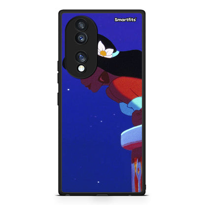 Θήκη Honor 70 5G Alladin And Jasmine Love 2 από τη Smartfits με σχέδιο στο πίσω μέρος και μαύρο περίβλημα | Honor 70 5G Alladin And Jasmine Love 2 Case with Colorful Back and Black Bezels