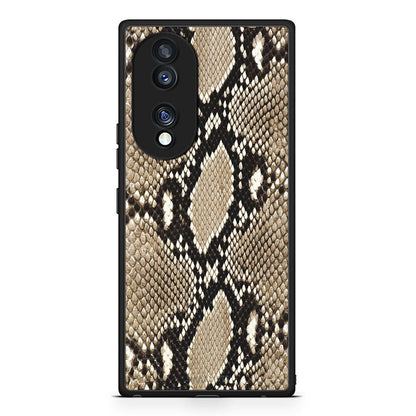 Θήκη Honor 70 5G Animal Fashion Snake από τη Smartfits με σχέδιο στο πίσω μέρος και μαύρο περίβλημα | Honor 70 5G Animal Fashion Snake Case with Colorful Back and Black Bezels