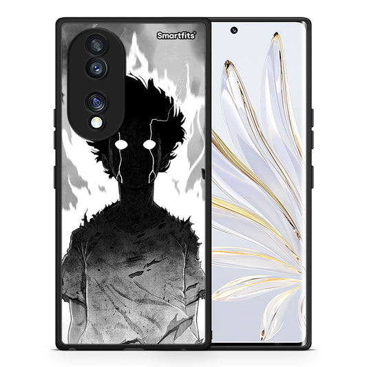 Θήκη Honor 70 5G Anime Boy από τη Smartfits με σχέδιο στο πίσω μέρος και μαύρο περίβλημα | Honor 70 5G Anime Boy Case with Colorful Back and Black Bezels