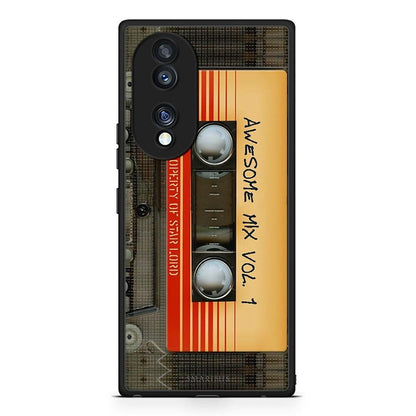 Θήκη Honor 70 5G Awesome Mix από τη Smartfits με σχέδιο στο πίσω μέρος και μαύρο περίβλημα | Honor 70 5G Awesome Mix Case with Colorful Back and Black Bezels