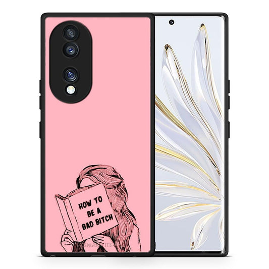 Θήκη Honor 70 5G Bad Bitch από τη Smartfits με σχέδιο στο πίσω μέρος και μαύρο περίβλημα | Honor 70 5G Bad Bitch Case with Colorful Back and Black Bezels