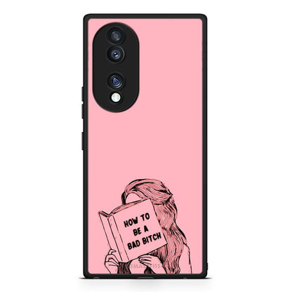 Θήκη Honor 70 5G Bad Bitch από τη Smartfits με σχέδιο στο πίσω μέρος και μαύρο περίβλημα | Honor 70 5G Bad Bitch Case with Colorful Back and Black Bezels