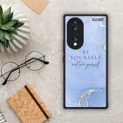 Θήκη Honor 70 5G Be Yourself από τη Smartfits με σχέδιο στο πίσω μέρος και μαύρο περίβλημα | Honor 70 5G Be Yourself Case with Colorful Back and Black Bezels