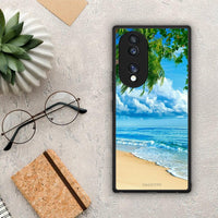 Thumbnail for Θήκη Honor 70 5G Beautiful Beach από τη Smartfits με σχέδιο στο πίσω μέρος και μαύρο περίβλημα | Honor 70 5G Beautiful Beach Case with Colorful Back and Black Bezels