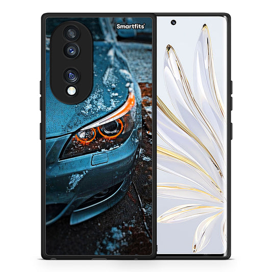 Θήκη Honor 70 5G Bmw E60 από τη Smartfits με σχέδιο στο πίσω μέρος και μαύρο περίβλημα | Honor 70 5G Bmw E60 Case with Colorful Back and Black Bezels