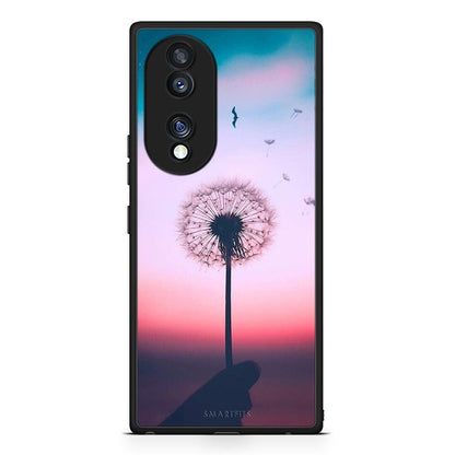Θήκη Honor 70 5G Boho Wish από τη Smartfits με σχέδιο στο πίσω μέρος και μαύρο περίβλημα | Honor 70 5G Boho Wish Case with Colorful Back and Black Bezels