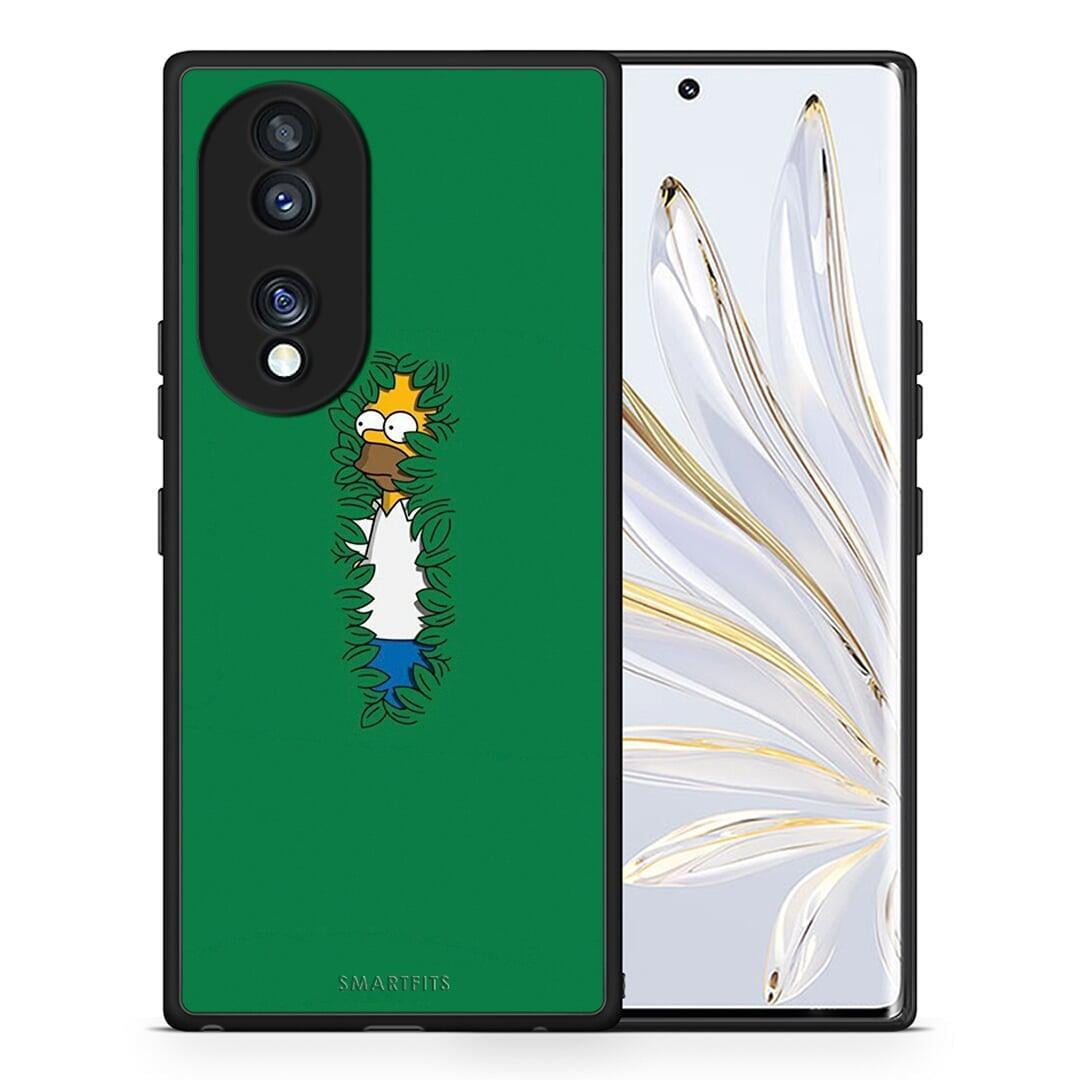 Θήκη Honor 70 5G Bush Man από τη Smartfits με σχέδιο στο πίσω μέρος και μαύρο περίβλημα | Honor 70 5G Bush Man Case with Colorful Back and Black Bezels