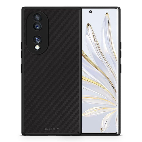 Θήκη Honor 70 5G Carbon Black από τη Smartfits με σχέδιο στο πίσω μέρος και μαύρο περίβλημα | Honor 70 5G Carbon Black Case with Colorful Back and Black Bezels