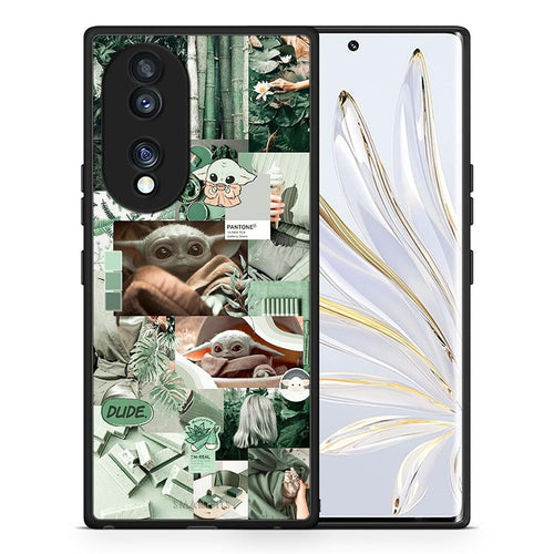 Θήκη Honor 70 5G Collage Dude από τη Smartfits με σχέδιο στο πίσω μέρος και μαύρο περίβλημα | Honor 70 5G Collage Dude Case with Colorful Back and Black Bezels