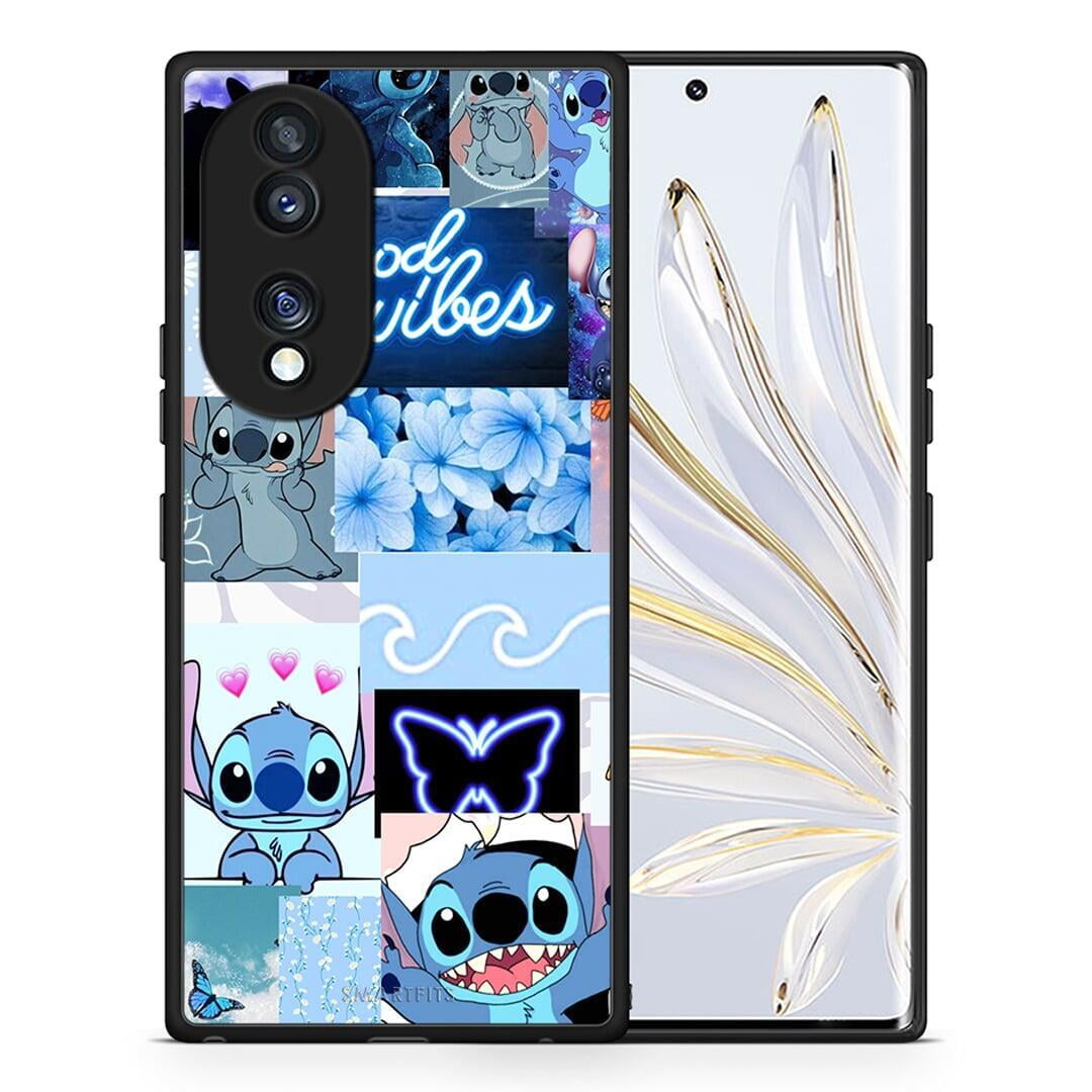 Θήκη Honor 70 5G Collage Good Vibes από τη Smartfits με σχέδιο στο πίσω μέρος και μαύρο περίβλημα | Honor 70 5G Collage Good Vibes Case with Colorful Back and Black Bezels