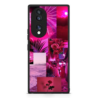 Thumbnail for Θήκη Honor 70 5G Collage Red Roses από τη Smartfits με σχέδιο στο πίσω μέρος και μαύρο περίβλημα | Honor 70 5G Collage Red Roses Case with Colorful Back and Black Bezels