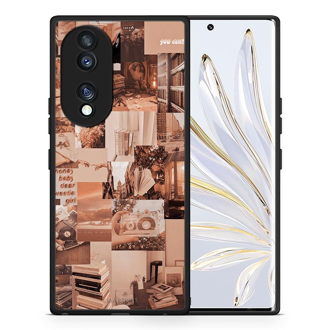 Θήκη Honor 70 5G Collage You Can από τη Smartfits με σχέδιο στο πίσω μέρος και μαύρο περίβλημα | Honor 70 5G Collage You Can Case with Colorful Back and Black Bezels