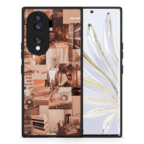 Θήκη Honor 70 5G Collage You Can από τη Smartfits με σχέδιο στο πίσω μέρος και μαύρο περίβλημα | Honor 70 5G Collage You Can Case with Colorful Back and Black Bezels