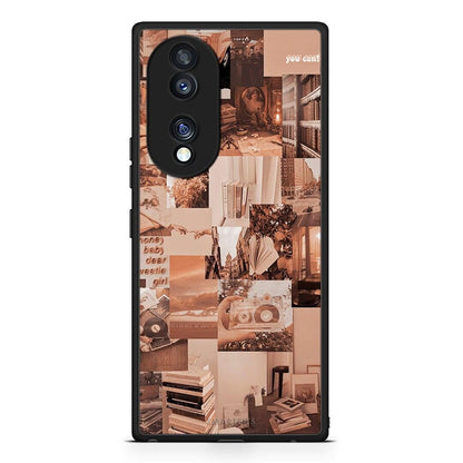 Θήκη Honor 70 5G Collage You Can από τη Smartfits με σχέδιο στο πίσω μέρος και μαύρο περίβλημα | Honor 70 5G Collage You Can Case with Colorful Back and Black Bezels