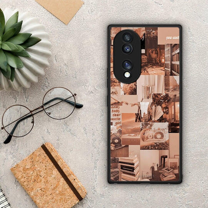 Θήκη Honor 70 5G Collage You Can από τη Smartfits με σχέδιο στο πίσω μέρος και μαύρο περίβλημα | Honor 70 5G Collage You Can Case with Colorful Back and Black Bezels