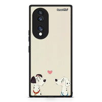 Thumbnail for Θήκη Honor 70 5G Dalmatians Love από τη Smartfits με σχέδιο στο πίσω μέρος και μαύρο περίβλημα | Honor 70 5G Dalmatians Love Case with Colorful Back and Black Bezels