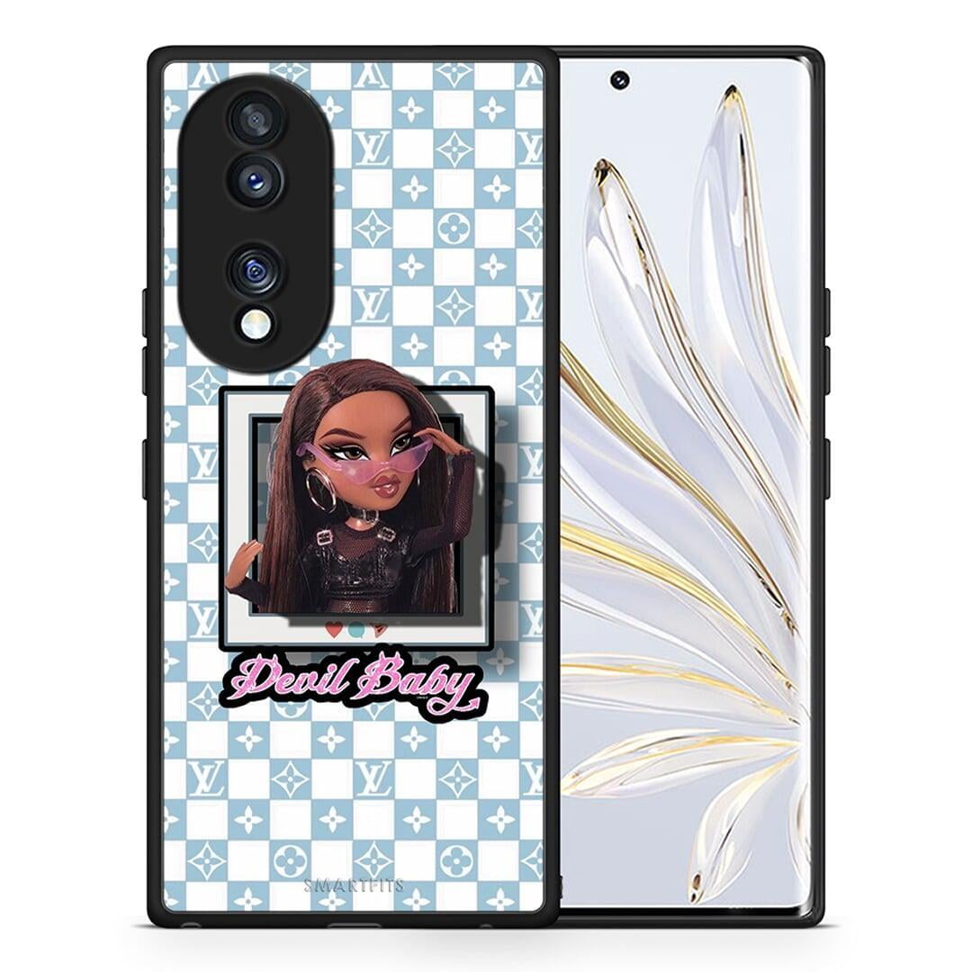 Θήκη Honor 70 5G Devil Baby από τη Smartfits με σχέδιο στο πίσω μέρος και μαύρο περίβλημα | Honor 70 5G Devil Baby Case with Colorful Back and Black Bezels