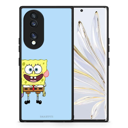 Θήκη Honor 70 5G Friends Bob από τη Smartfits με σχέδιο στο πίσω μέρος και μαύρο περίβλημα | Honor 70 5G Friends Bob Case with Colorful Back and Black Bezels