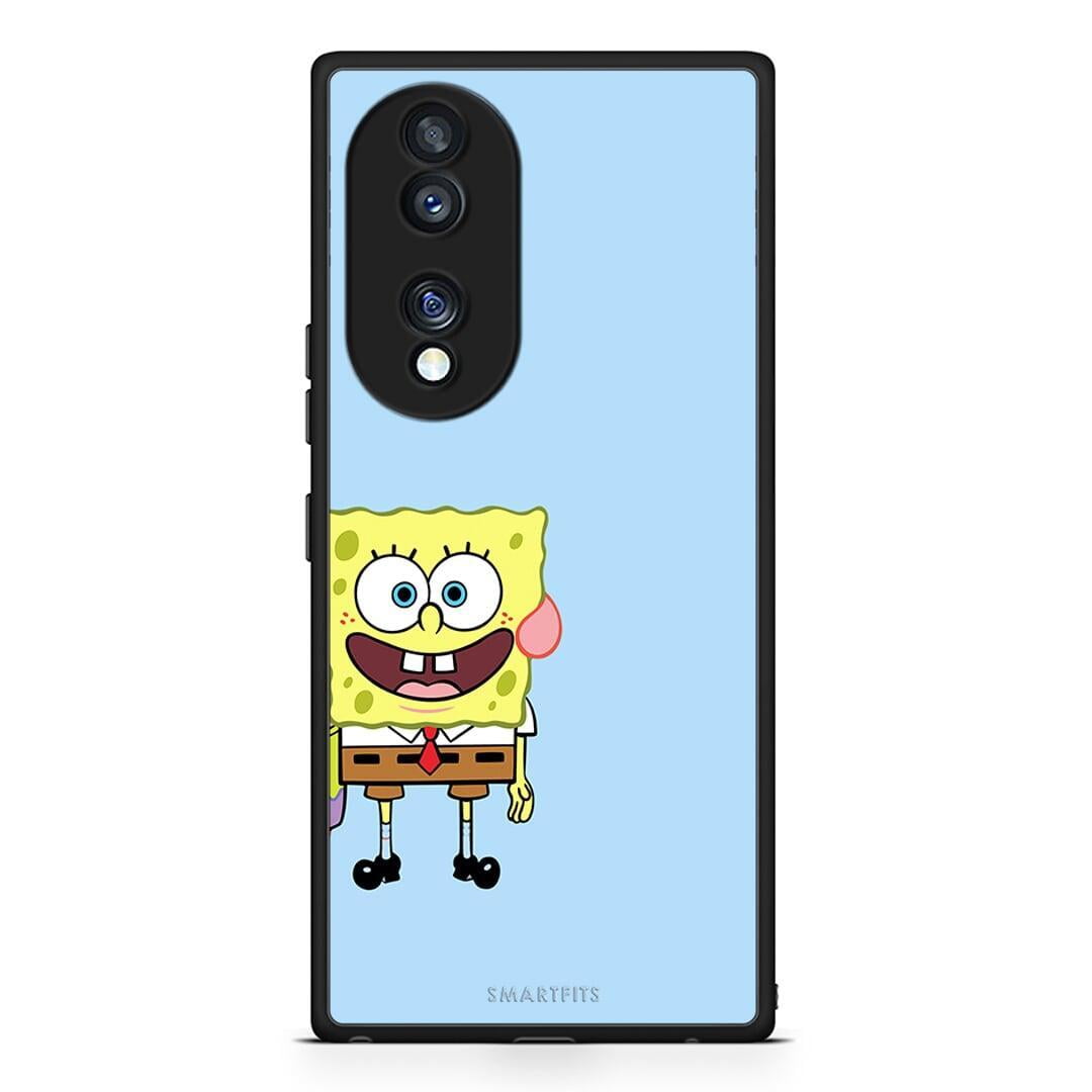 Θήκη Honor 70 5G Friends Bob από τη Smartfits με σχέδιο στο πίσω μέρος και μαύρο περίβλημα | Honor 70 5G Friends Bob Case with Colorful Back and Black Bezels