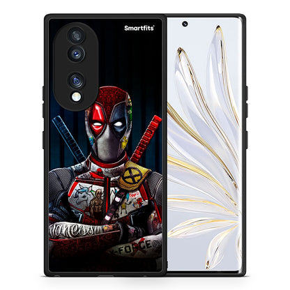 Θήκη Honor 70 5G Funny Guy από τη Smartfits με σχέδιο στο πίσω μέρος και μαύρο περίβλημα | Honor 70 5G Funny Guy Case with Colorful Back and Black Bezels