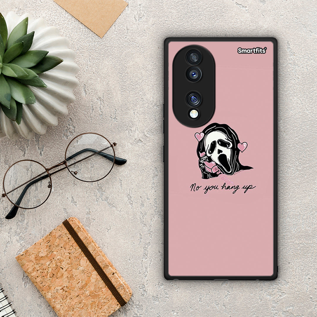 Θήκη Honor 70 5G Halloween Hang Up από τη Smartfits με σχέδιο στο πίσω μέρος και μαύρο περίβλημα | Honor 70 5G Halloween Hang Up Case with Colorful Back and Black Bezels