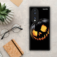 Thumbnail for Θήκη Honor 70 5G Halloween Scary Pumpkin από τη Smartfits με σχέδιο στο πίσω μέρος και μαύρο περίβλημα | Honor 70 5G Halloween Scary Pumpkin Case with Colorful Back and Black Bezels