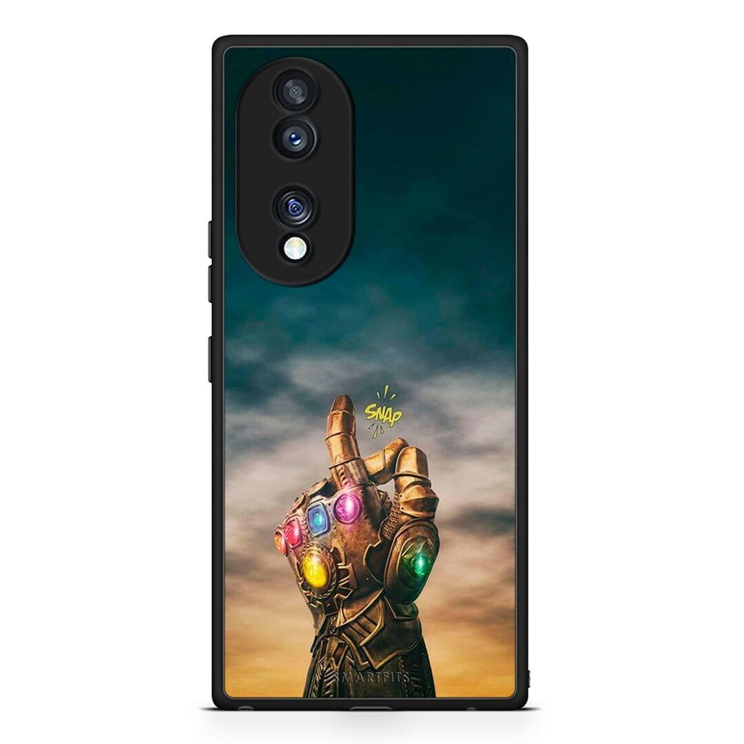 Θήκη Honor 70 5G Infinity Snap από τη Smartfits με σχέδιο στο πίσω μέρος και μαύρο περίβλημα | Honor 70 5G Infinity Snap Case with Colorful Back and Black Bezels