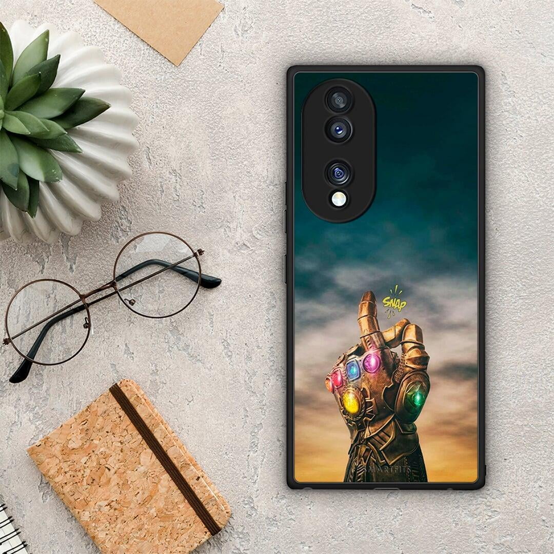 Θήκη Honor 70 5G Infinity Snap από τη Smartfits με σχέδιο στο πίσω μέρος και μαύρο περίβλημα | Honor 70 5G Infinity Snap Case with Colorful Back and Black Bezels