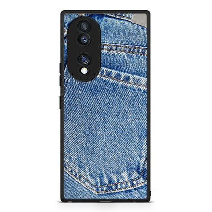Θήκη Honor 70 5G Jeans Pocket από τη Smartfits με σχέδιο στο πίσω μέρος και μαύρο περίβλημα | Honor 70 5G Jeans Pocket Case with Colorful Back and Black Bezels
