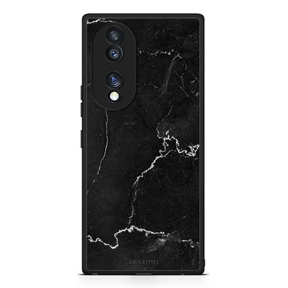 Θήκη Honor 70 5G Marble Black από τη Smartfits με σχέδιο στο πίσω μέρος και μαύρο περίβλημα | Honor 70 5G Marble Black Case with Colorful Back and Black Bezels