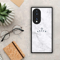 Thumbnail for Θήκη Honor 70 5G Marble Queen από τη Smartfits με σχέδιο στο πίσω μέρος και μαύρο περίβλημα | Honor 70 5G Marble Queen Case with Colorful Back and Black Bezels