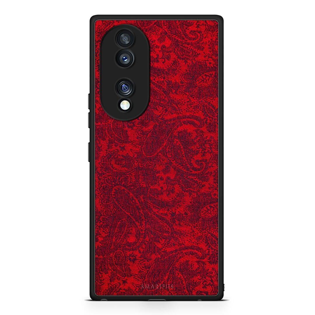 Θήκη Honor 70 5G Paisley Cashmere από τη Smartfits με σχέδιο στο πίσω μέρος και μαύρο περίβλημα | Honor 70 5G Paisley Cashmere Case with Colorful Back and Black Bezels