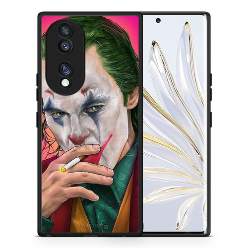 Θήκη Honor 70 5G PopArt JokesOnU από τη Smartfits με σχέδιο στο πίσω μέρος και μαύρο περίβλημα | Honor 70 5G PopArt JokesOnU Case with Colorful Back and Black Bezels