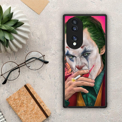 Θήκη Honor 70 5G PopArt JokesOnU από τη Smartfits με σχέδιο στο πίσω μέρος και μαύρο περίβλημα | Honor 70 5G PopArt JokesOnU Case with Colorful Back and Black Bezels