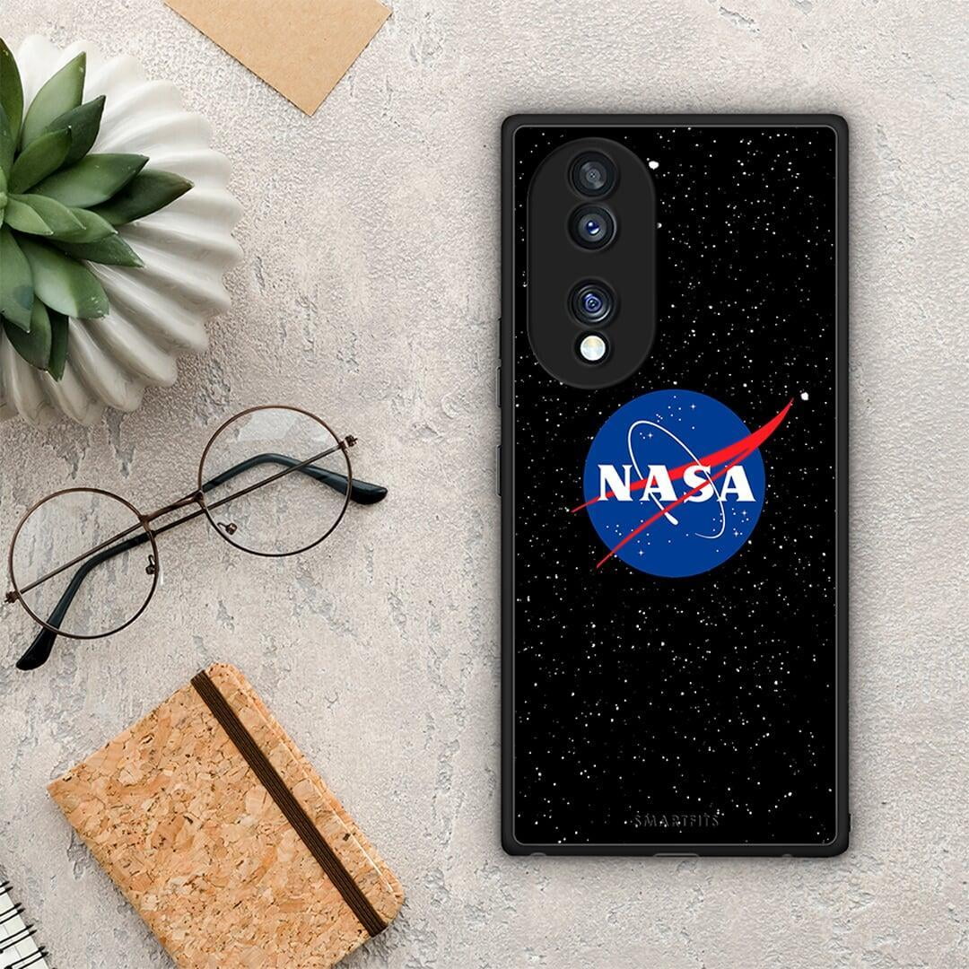 Θήκη Honor 70 5G PopArt NASA από τη Smartfits με σχέδιο στο πίσω μέρος και μαύρο περίβλημα | Honor 70 5G PopArt NASA Case with Colorful Back and Black Bezels