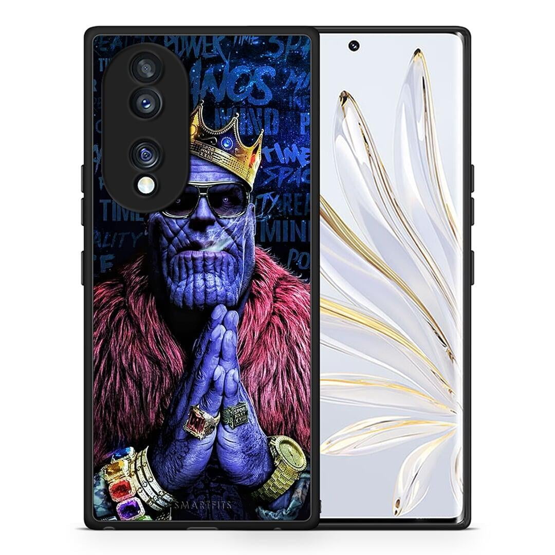 Θήκη Honor 70 5G PopArt Thanos από τη Smartfits με σχέδιο στο πίσω μέρος και μαύρο περίβλημα | Honor 70 5G PopArt Thanos Case with Colorful Back and Black Bezels