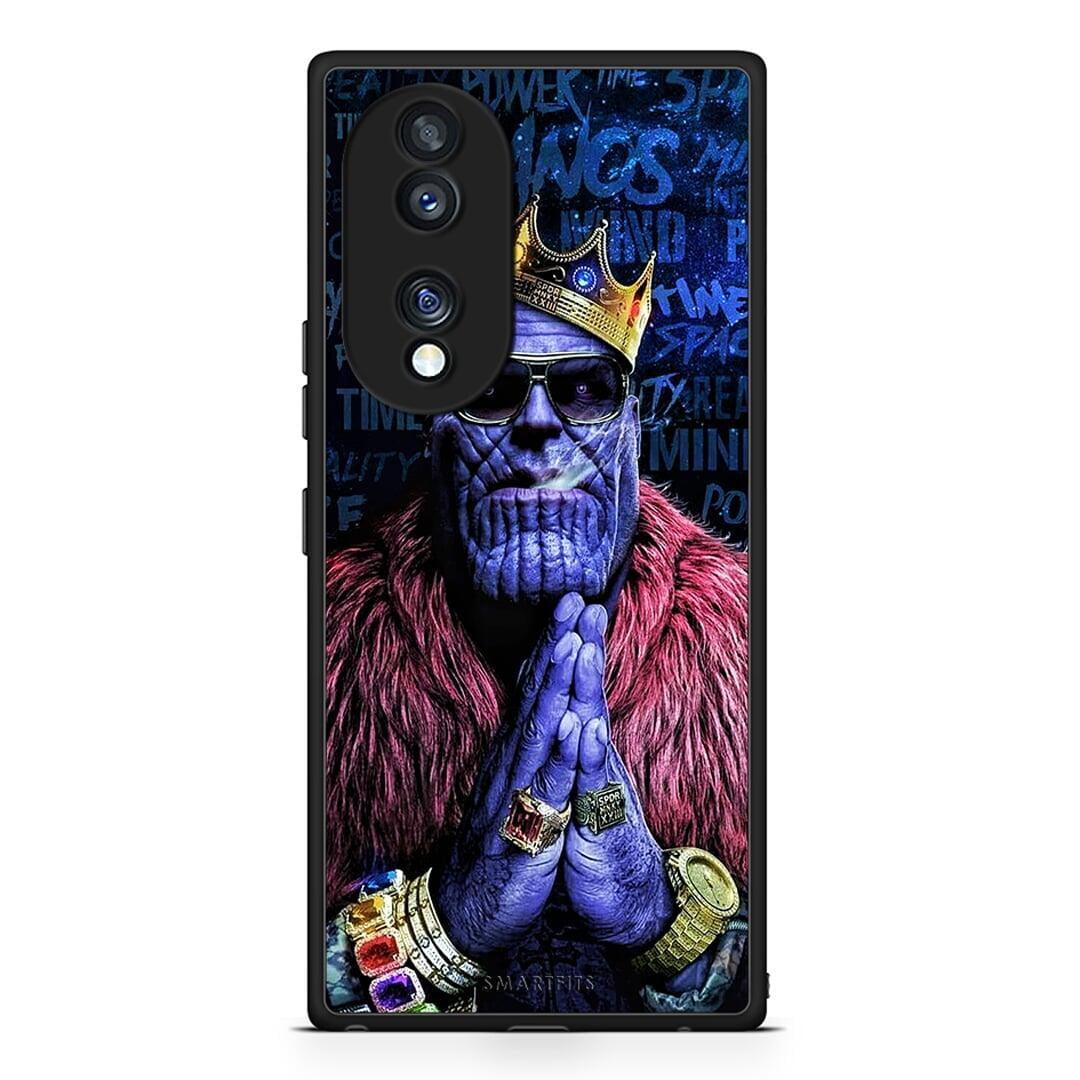 Θήκη Honor 70 5G PopArt Thanos από τη Smartfits με σχέδιο στο πίσω μέρος και μαύρο περίβλημα | Honor 70 5G PopArt Thanos Case with Colorful Back and Black Bezels