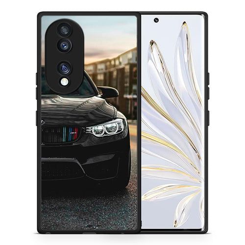Θήκη Honor 70 5G Racing M3 από τη Smartfits με σχέδιο στο πίσω μέρος και μαύρο περίβλημα | Honor 70 5G Racing M3 Case with Colorful Back and Black Bezels