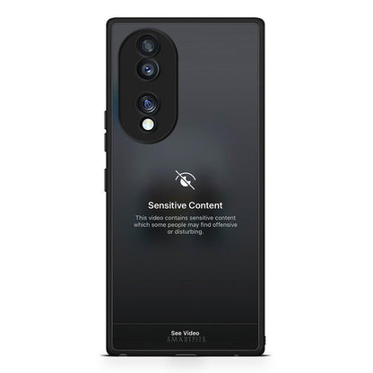 Θήκη Honor 70 5G Sensitive Content από τη Smartfits με σχέδιο στο πίσω μέρος και μαύρο περίβλημα | Honor 70 5G Sensitive Content Case with Colorful Back and Black Bezels