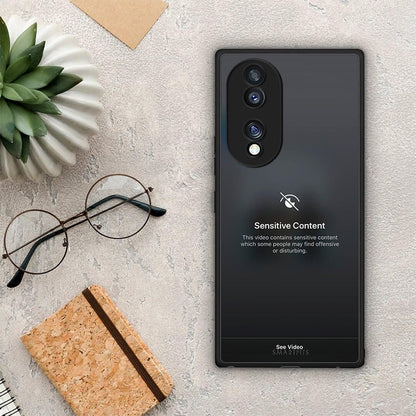 Θήκη Honor 70 5G Sensitive Content από τη Smartfits με σχέδιο στο πίσω μέρος και μαύρο περίβλημα | Honor 70 5G Sensitive Content Case with Colorful Back and Black Bezels