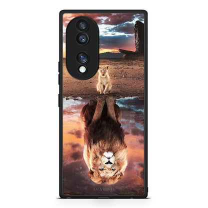 Θήκη Honor 70 5G Sunset Dreams από τη Smartfits με σχέδιο στο πίσω μέρος και μαύρο περίβλημα | Honor 70 5G Sunset Dreams Case with Colorful Back and Black Bezels