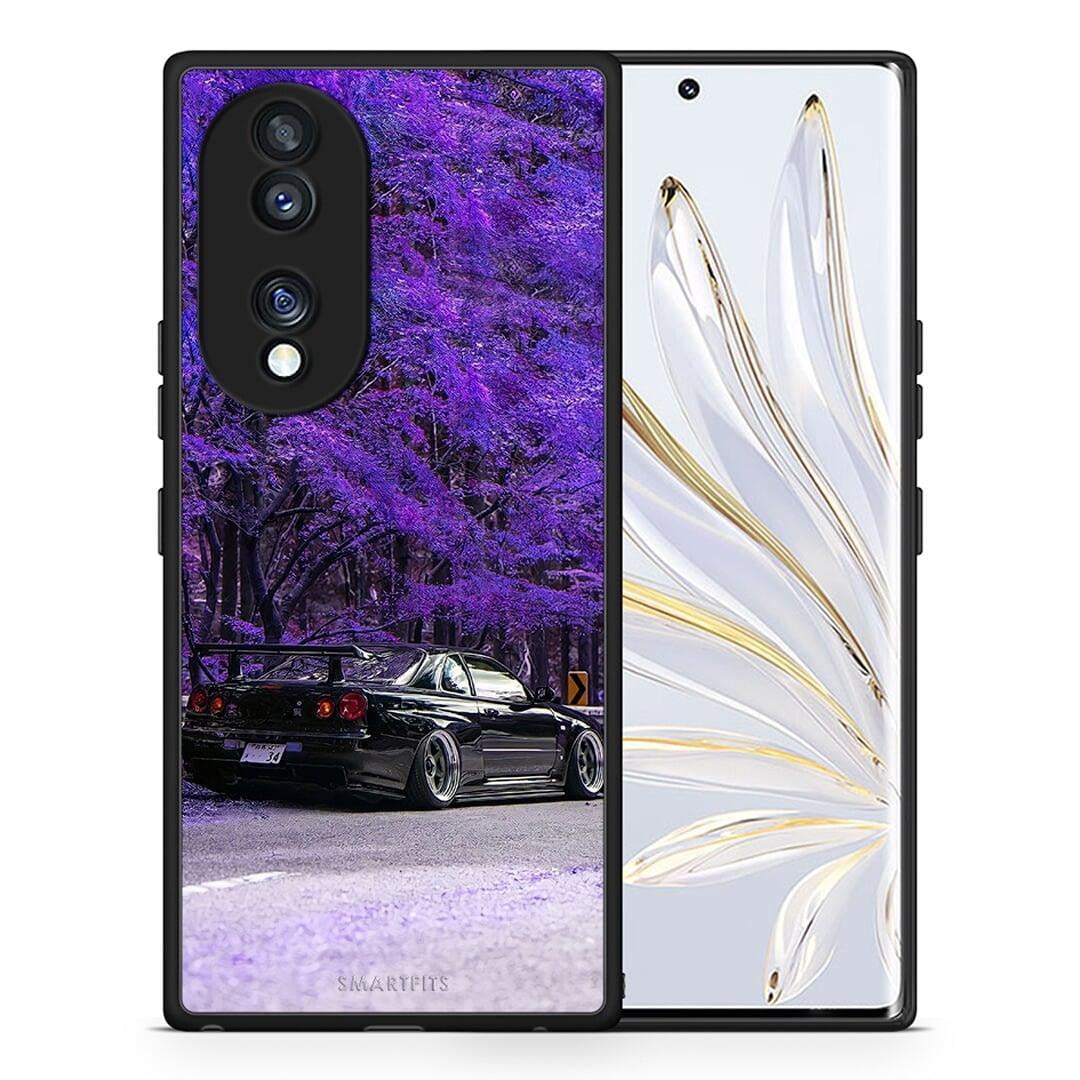 Θήκη Honor 70 5G Super Car από τη Smartfits με σχέδιο στο πίσω μέρος και μαύρο περίβλημα | Honor 70 5G Super Car Case with Colorful Back and Black Bezels