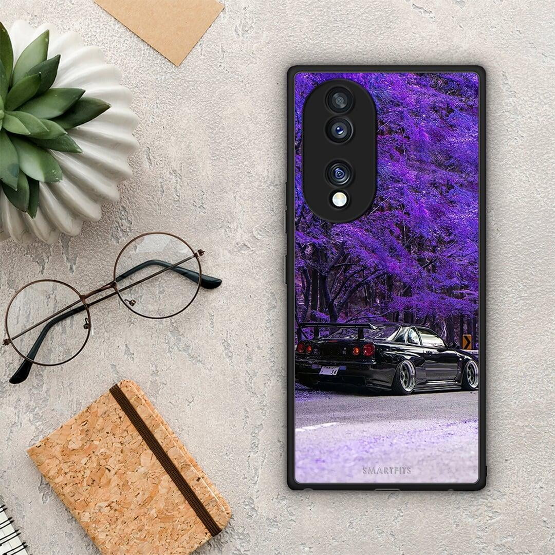 Θήκη Honor 70 5G Super Car από τη Smartfits με σχέδιο στο πίσω μέρος και μαύρο περίβλημα | Honor 70 5G Super Car Case with Colorful Back and Black Bezels