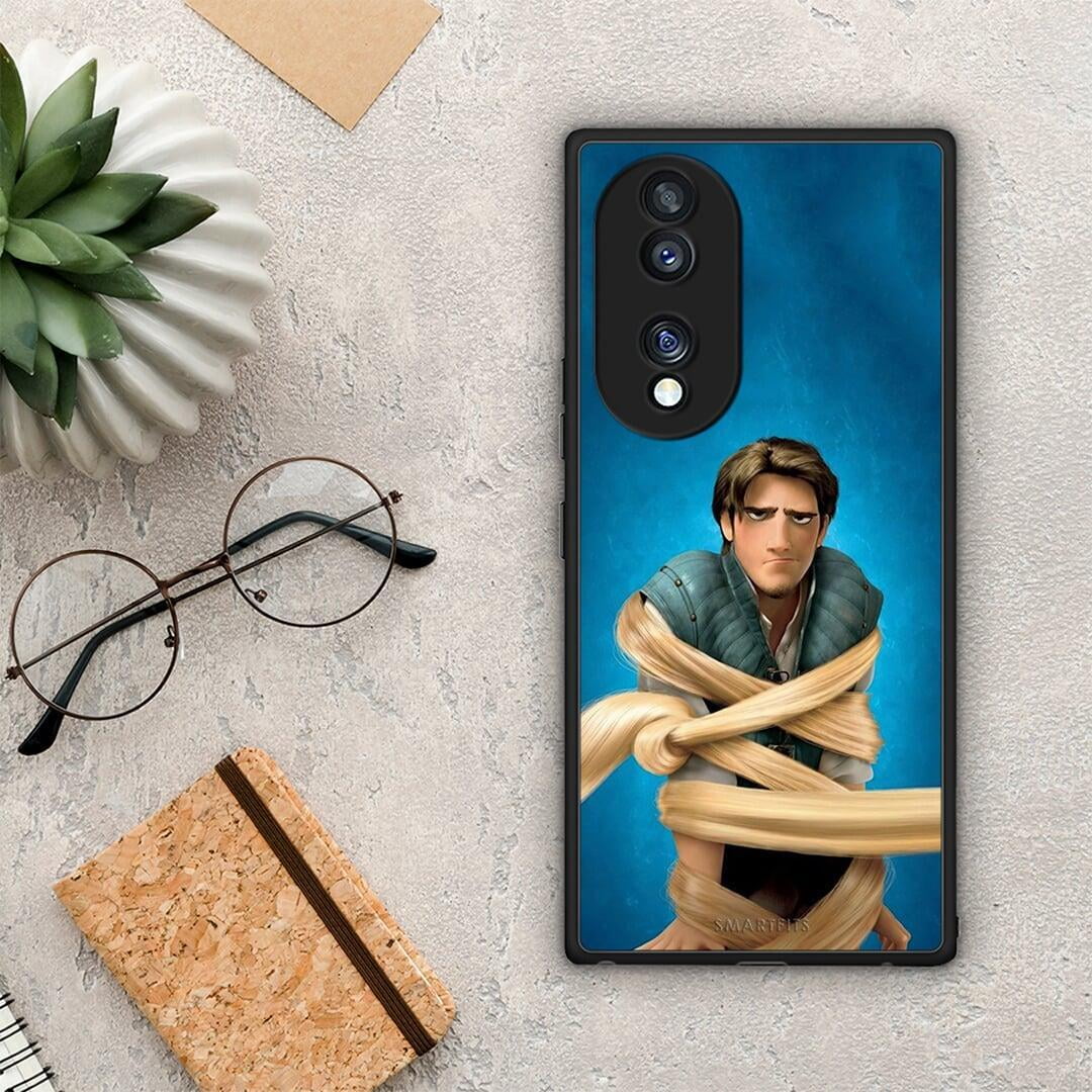 Θήκη Honor 70 5G Tangled 1 από τη Smartfits με σχέδιο στο πίσω μέρος και μαύρο περίβλημα | Honor 70 5G Tangled 1 Case with Colorful Back and Black Bezels