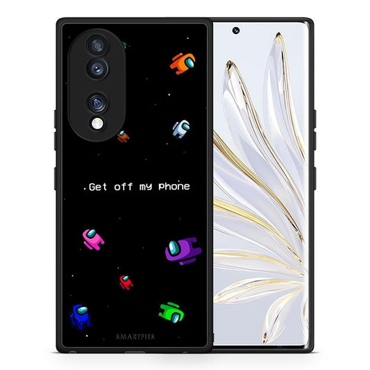 Θήκη Honor 70 5G Text AFK από τη Smartfits με σχέδιο στο πίσω μέρος και μαύρο περίβλημα | Honor 70 5G Text AFK Case with Colorful Back and Black Bezels