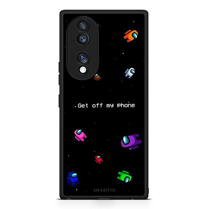 Θήκη Honor 70 5G Text AFK από τη Smartfits με σχέδιο στο πίσω μέρος και μαύρο περίβλημα | Honor 70 5G Text AFK Case with Colorful Back and Black Bezels