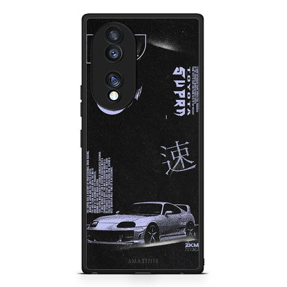 Θήκη Honor 70 5G Tokyo Drift από τη Smartfits με σχέδιο στο πίσω μέρος και μαύρο περίβλημα | Honor 70 5G Tokyo Drift Case with Colorful Back and Black Bezels