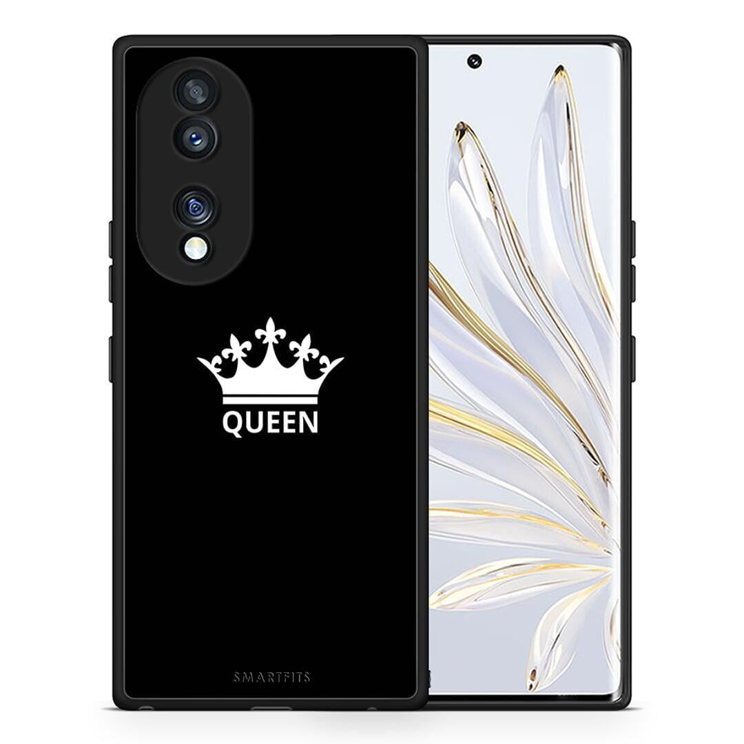 Θήκη Honor 70 5G Valentine Queen από τη Smartfits με σχέδιο στο πίσω μέρος και μαύρο περίβλημα | Honor 70 5G Valentine Queen Case with Colorful Back and Black Bezels