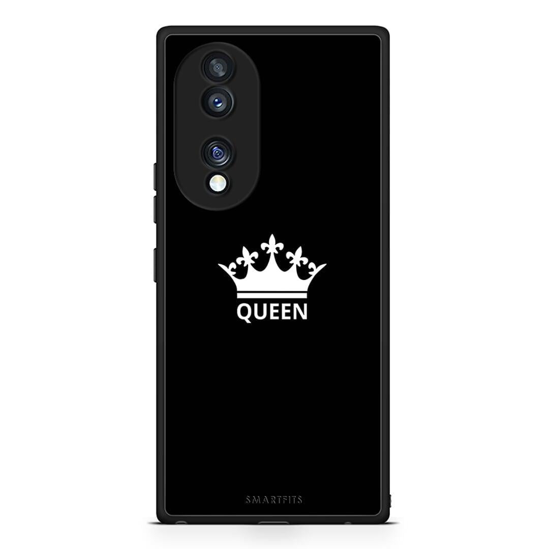 Θήκη Honor 70 5G Valentine Queen από τη Smartfits με σχέδιο στο πίσω μέρος και μαύρο περίβλημα | Honor 70 5G Valentine Queen Case with Colorful Back and Black Bezels